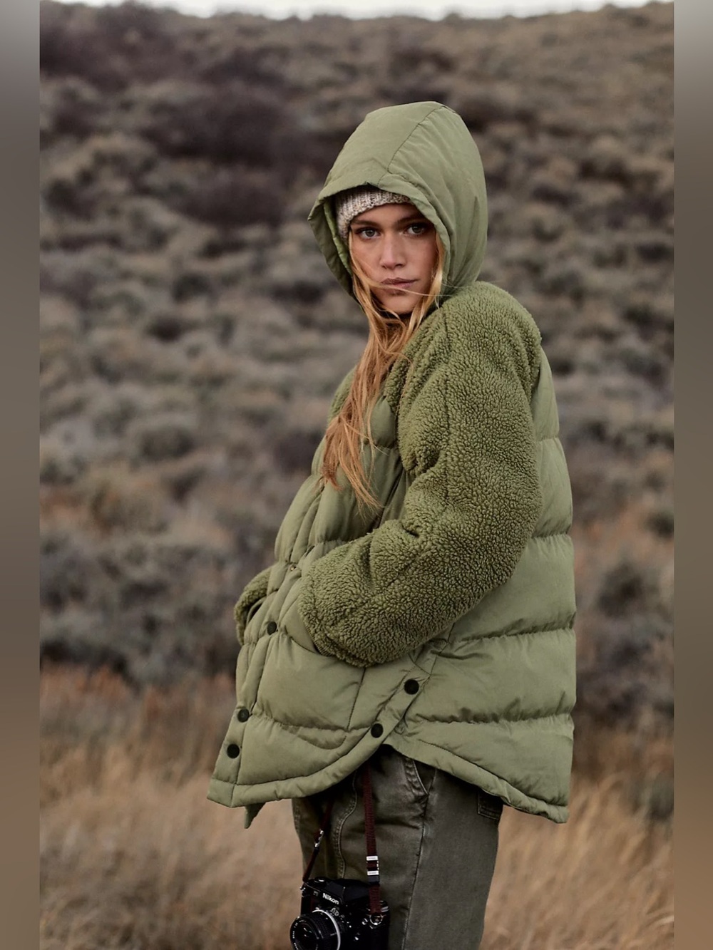 Anthropologie Pilcro Swing Puffer Jacket